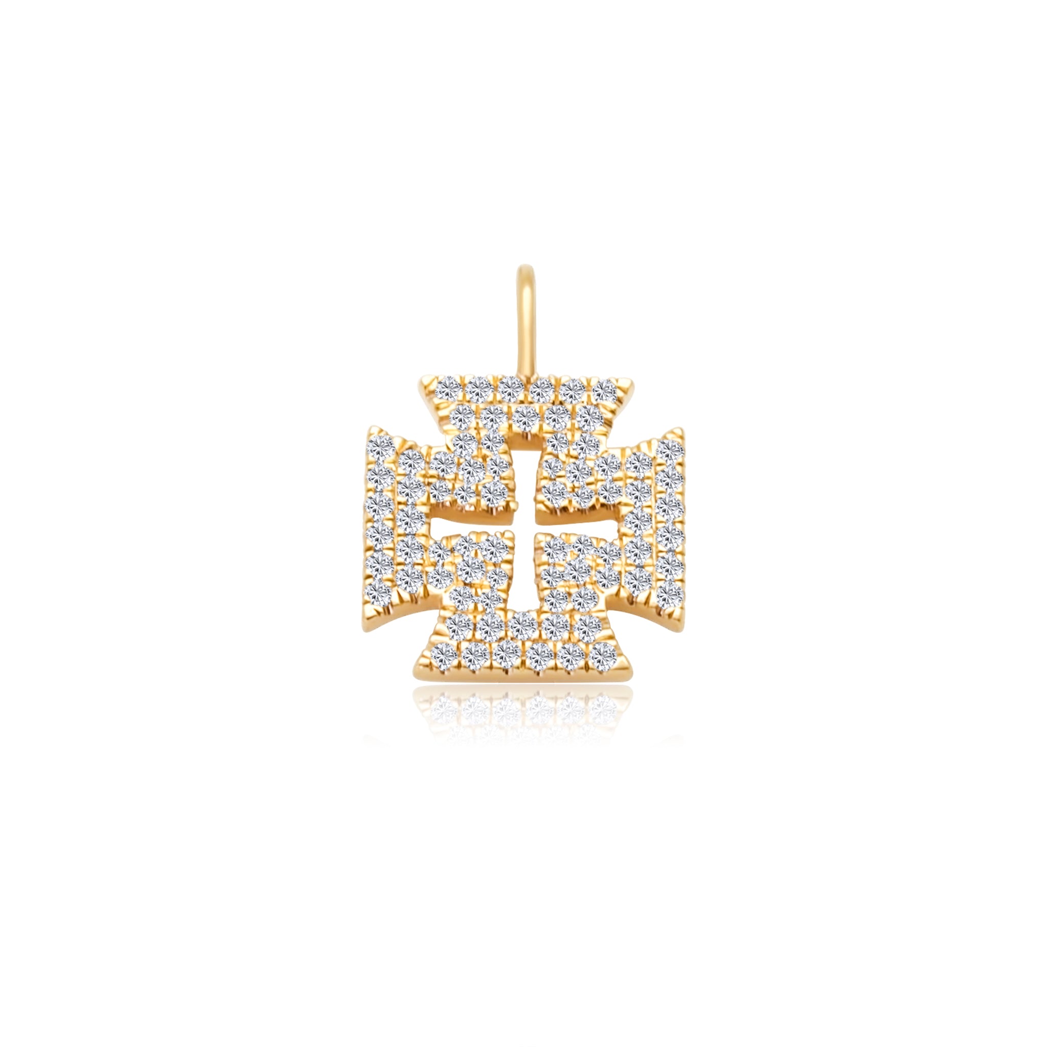 Large Diamond Square Cross Charm – S. Bell Designs