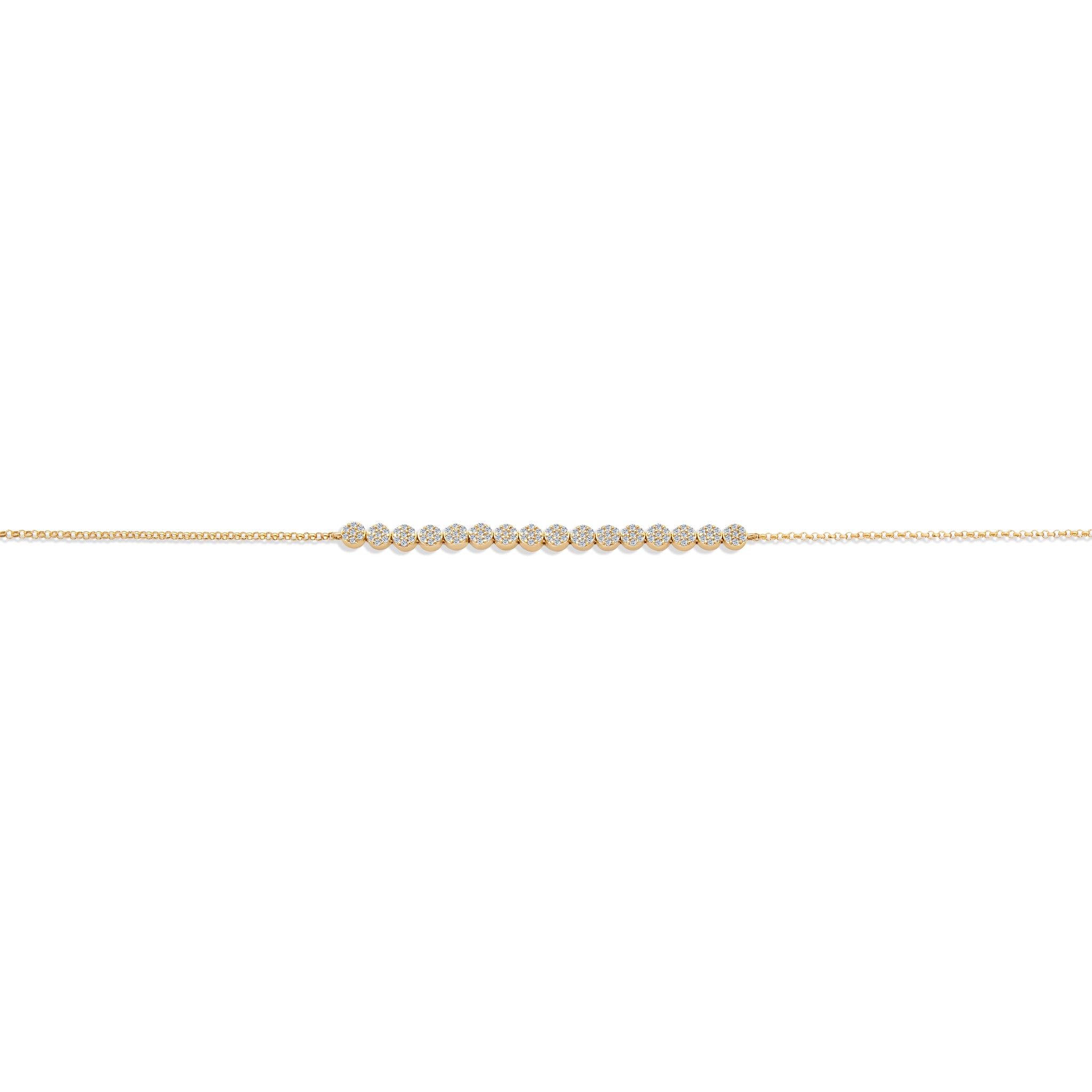 diamond-disc-chain-bracelet