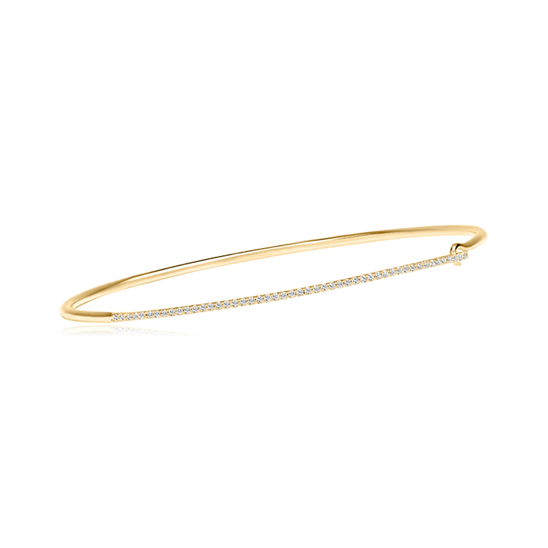 Diamond on Wire Bangle