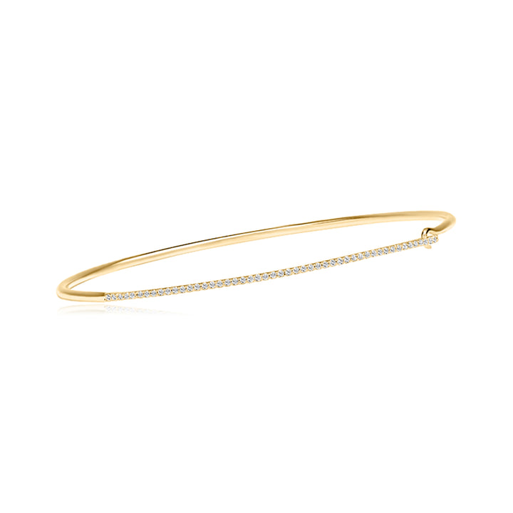 Diamond on Wire Bangle