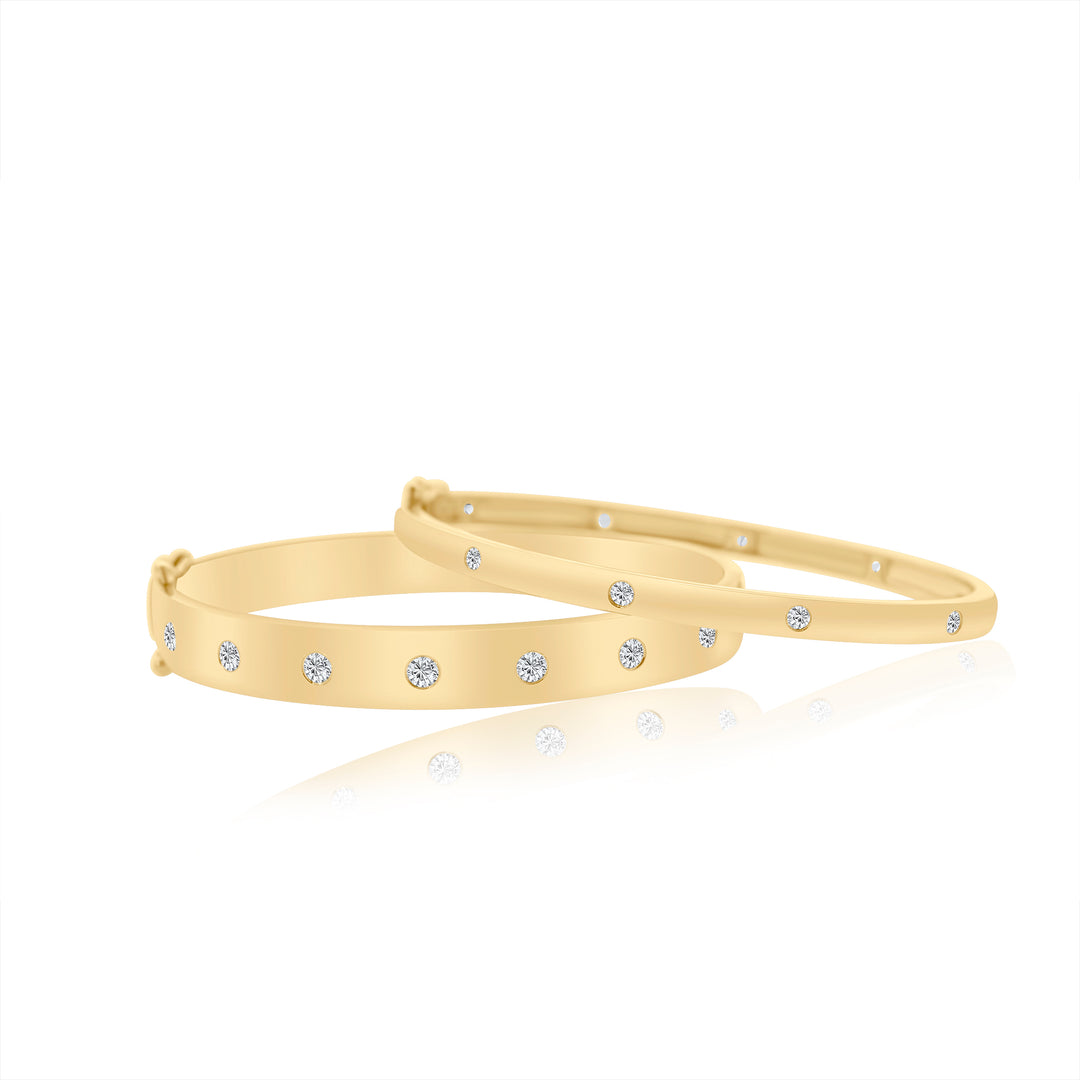 Ten Diamond Dot Bangle