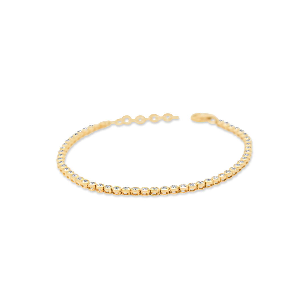 Petite Bezel Diamond Tennis Bracelet
