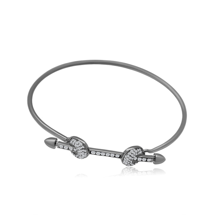 Diamond Buckle on Wire Bangle