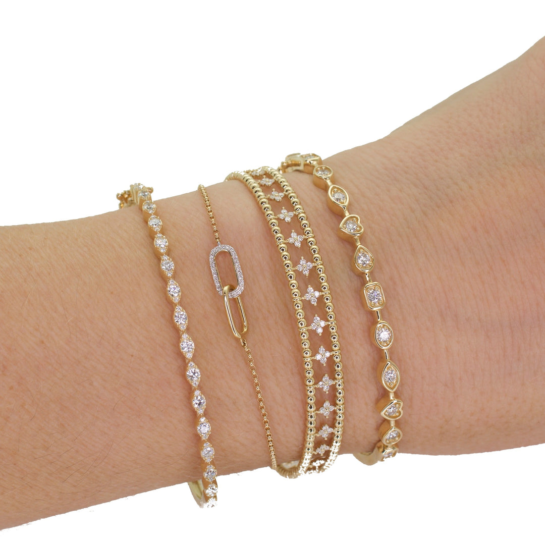 Ellipse Diamond Bangle