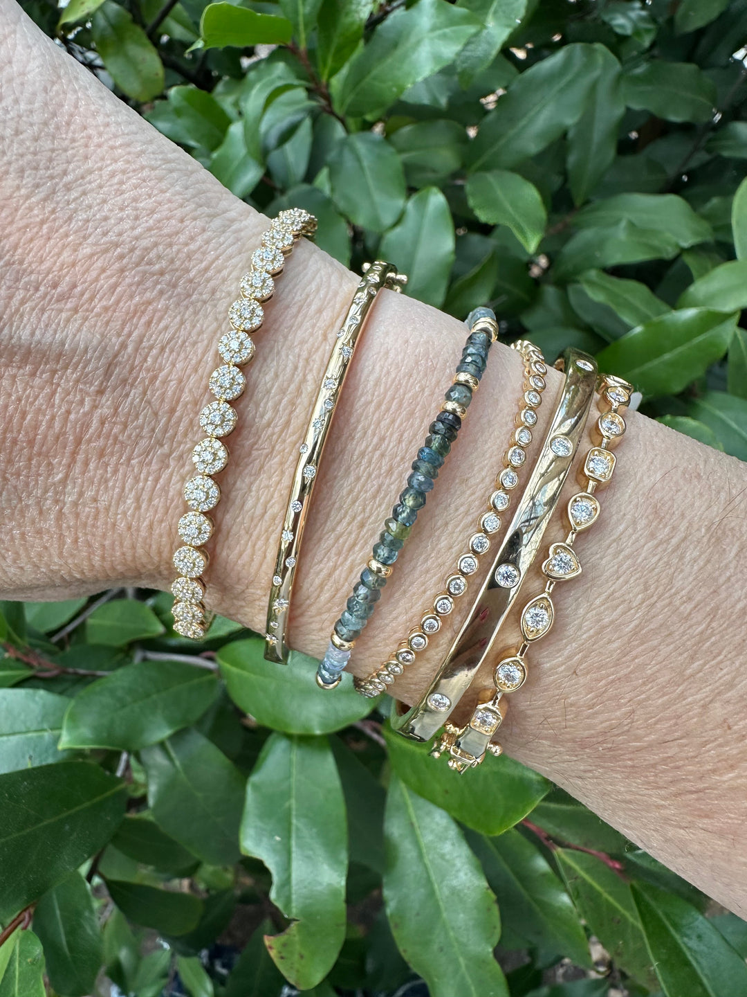 Diamond Multi-Shape Montage Bangle