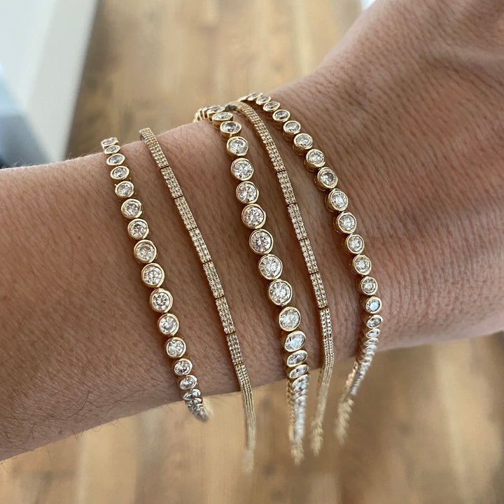 Pave Diamond Tennis Bracelet