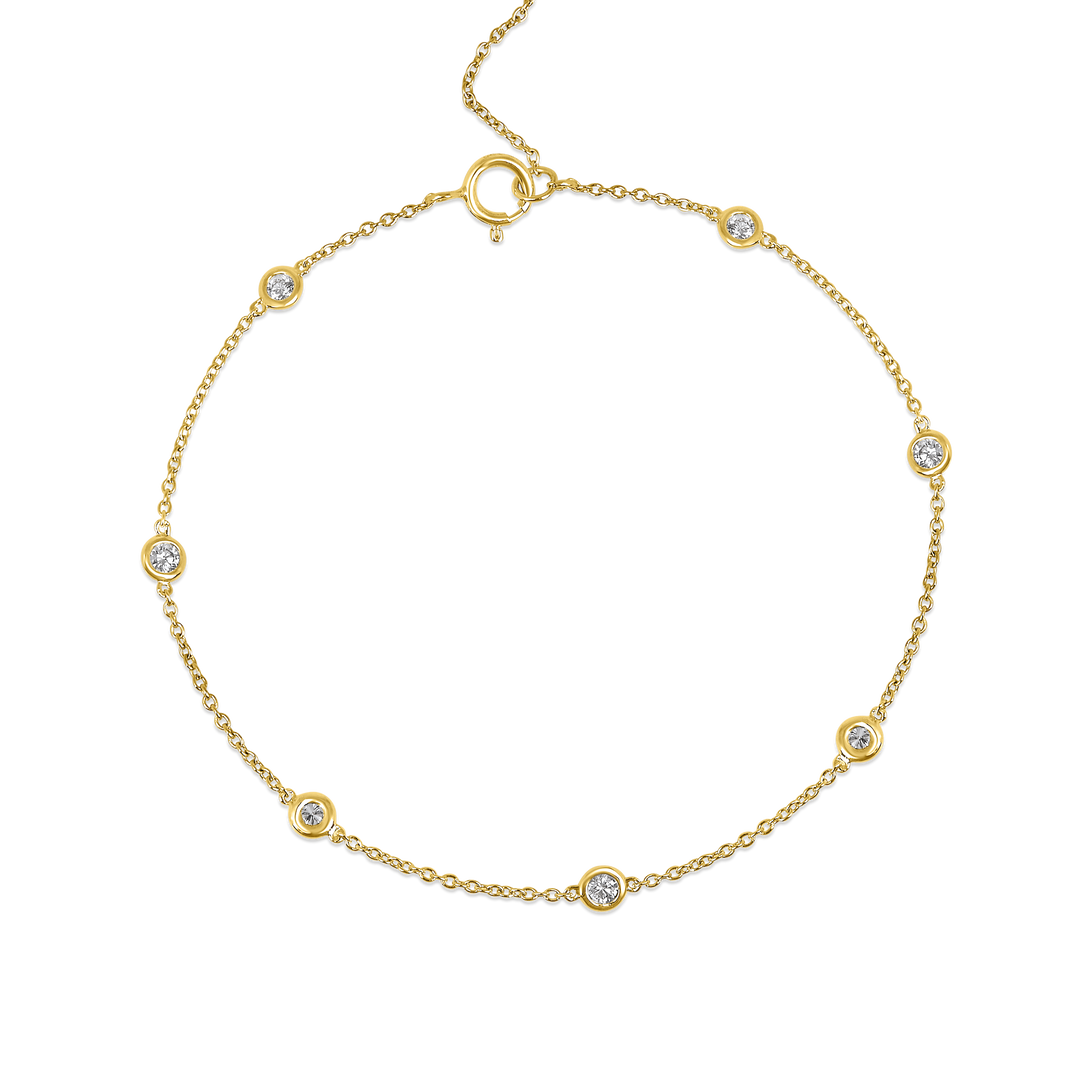Bezeled Diamonds by The Yard Bracelet