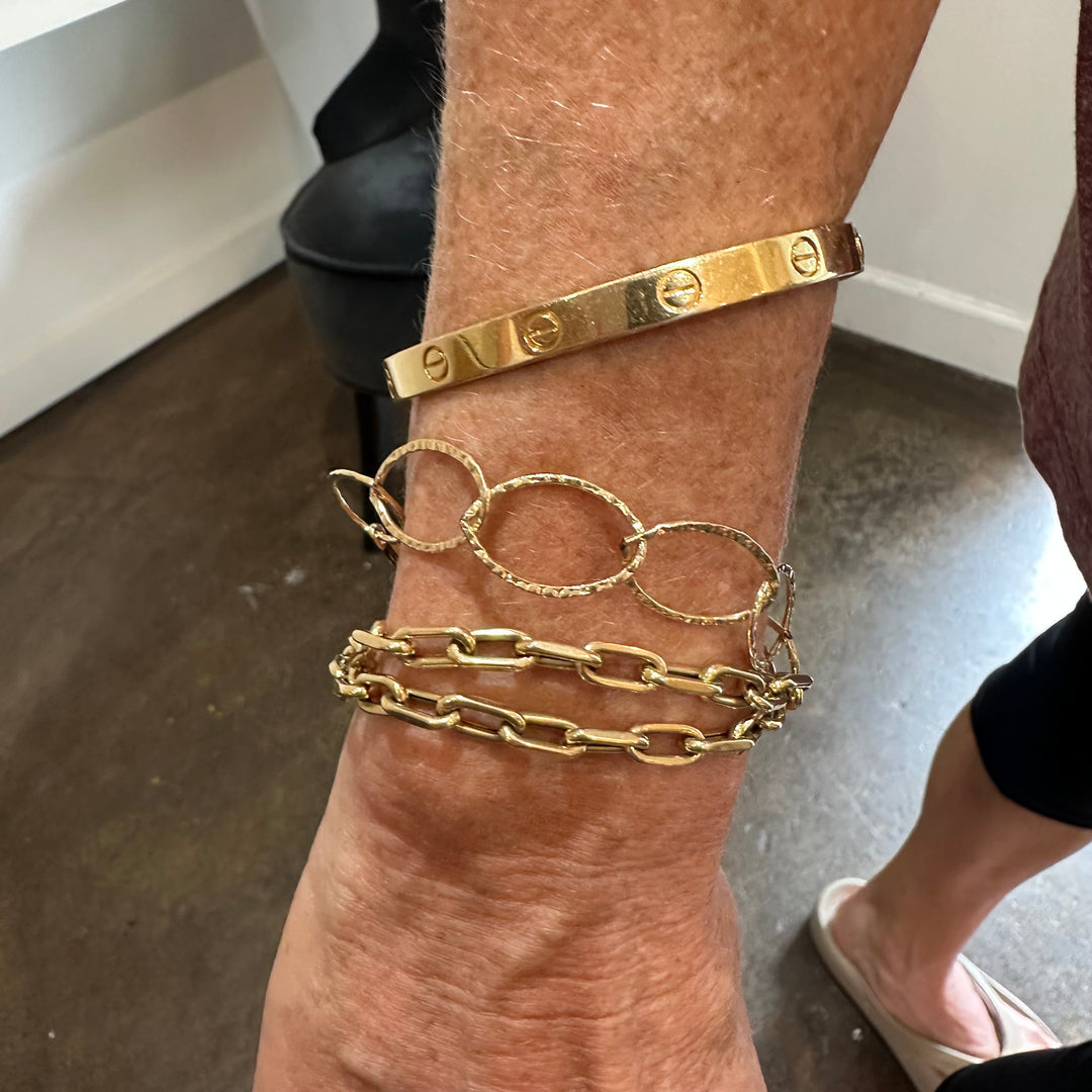 Hammered Link Bracelet