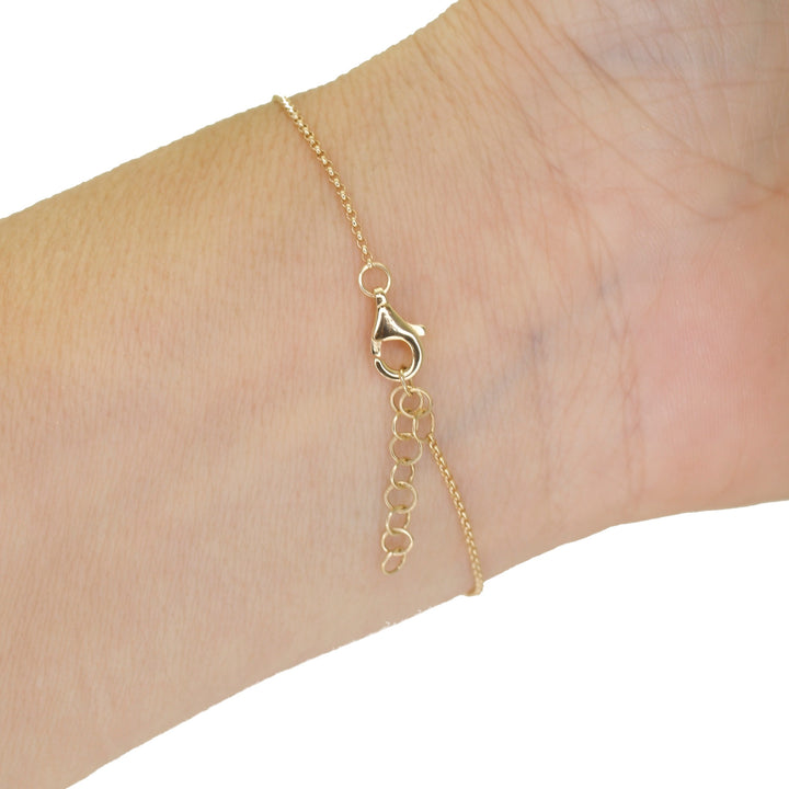 Interlocking Diamond Link on Chain Bracelet