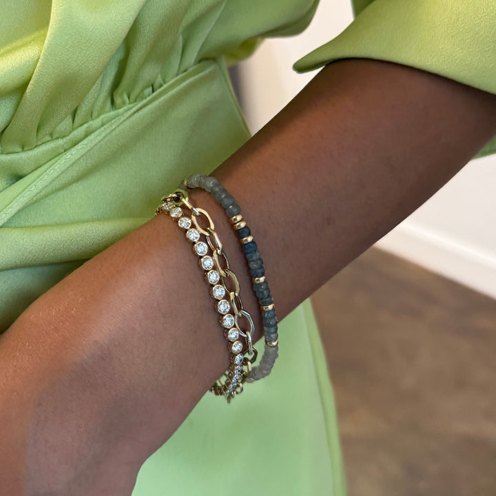 Octagon Chain Link Bracelet