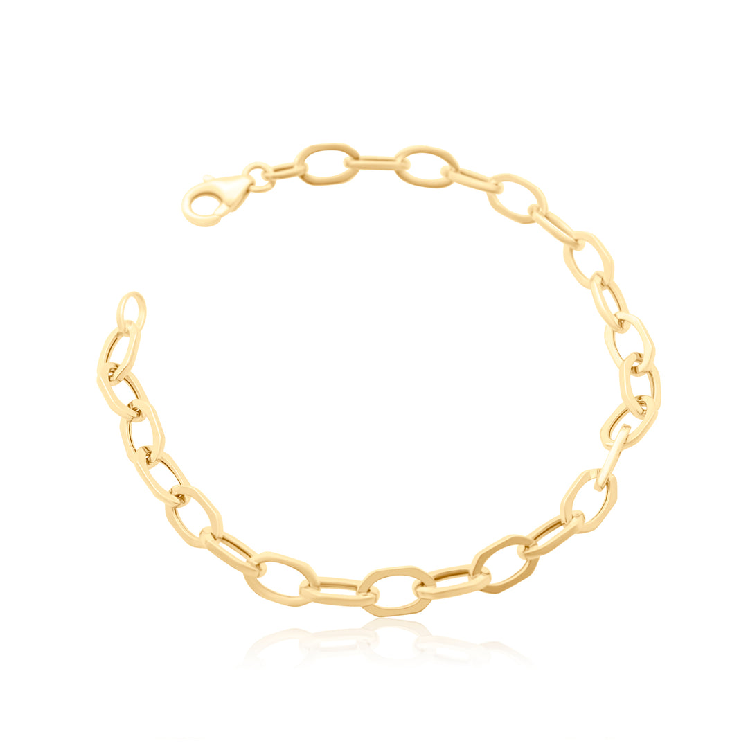 Octagon Chain Link Bracelet
