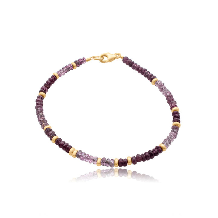 Ombre Purple Sapphire Birthstone Bracelet