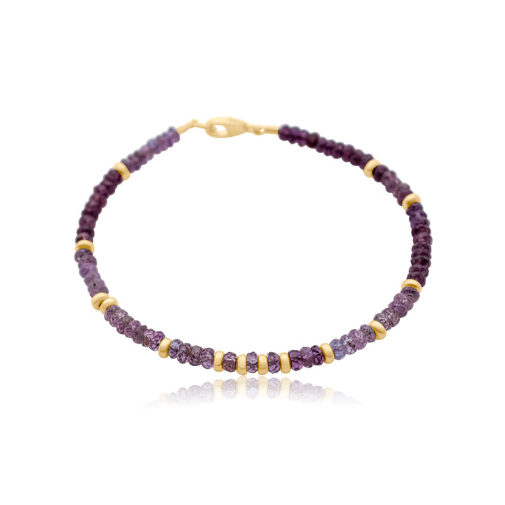 Ombre Purple Sapphire Birthstone Bracelet