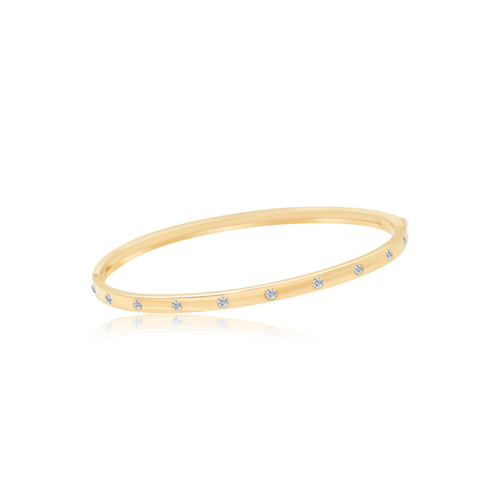 Ten Diamond Dot Bangle