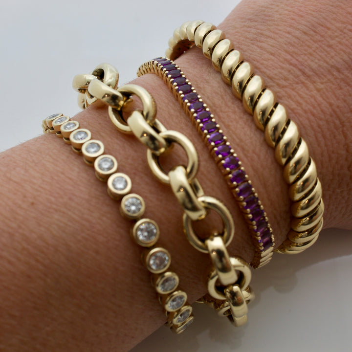 Twisted Italian Chain Bracelet