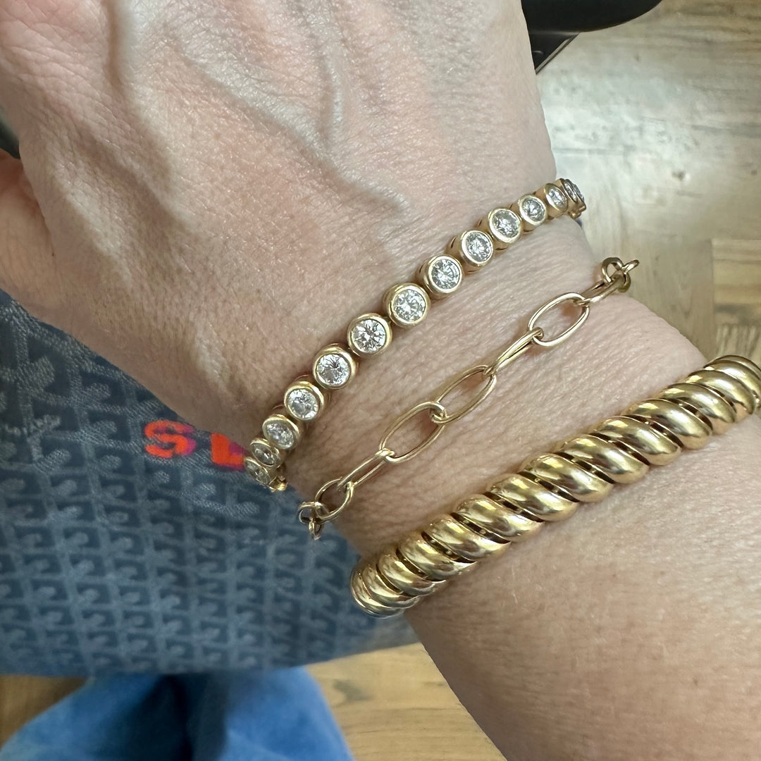 Twisted Italian Chain Bracelet