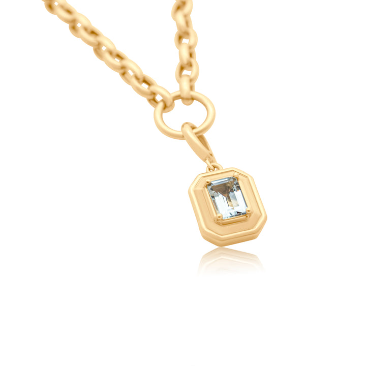 Blue Tidal Bezel Charm