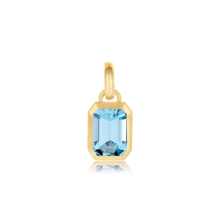 Blue Tidal Bezel Charm