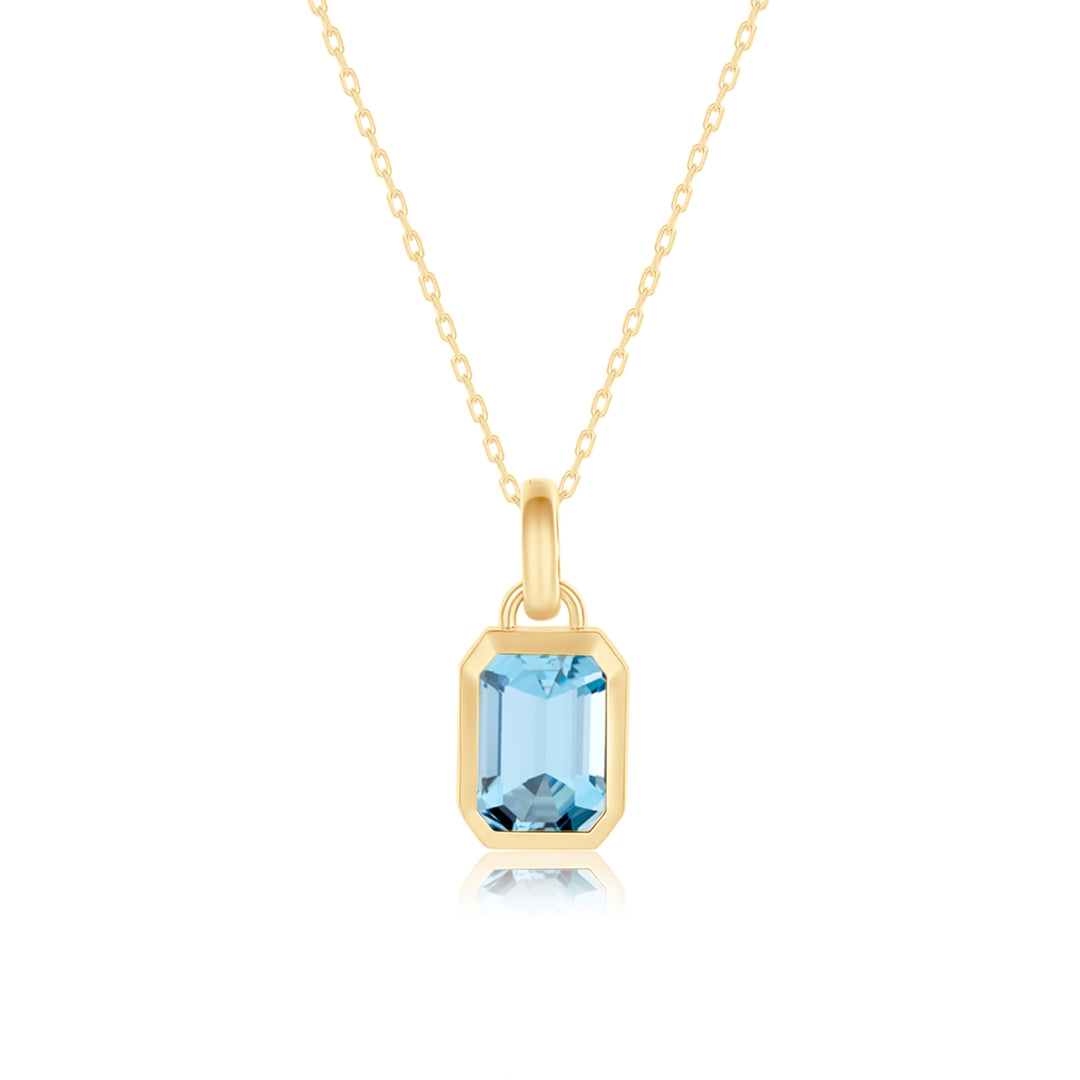 Blue Tidal Bezel Charm