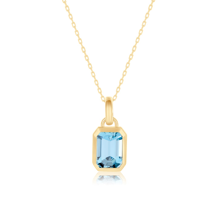 Blue Tidal Bezel Charm