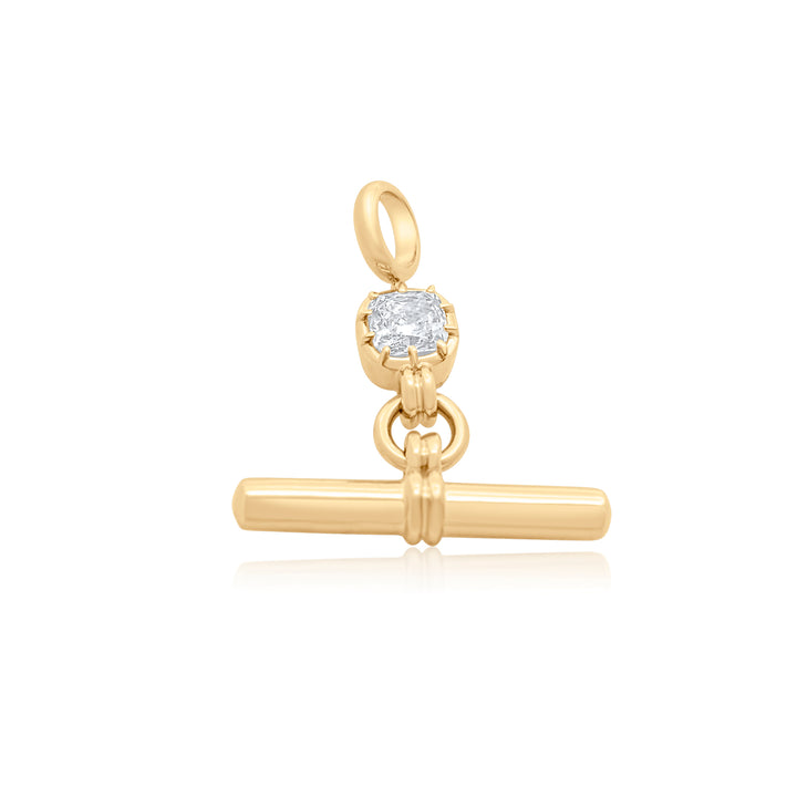 Solitaire Diamond Toggle Charm