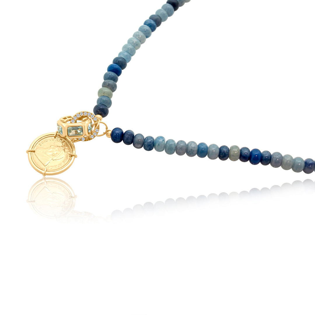 Gold Wrapped Coin Charm