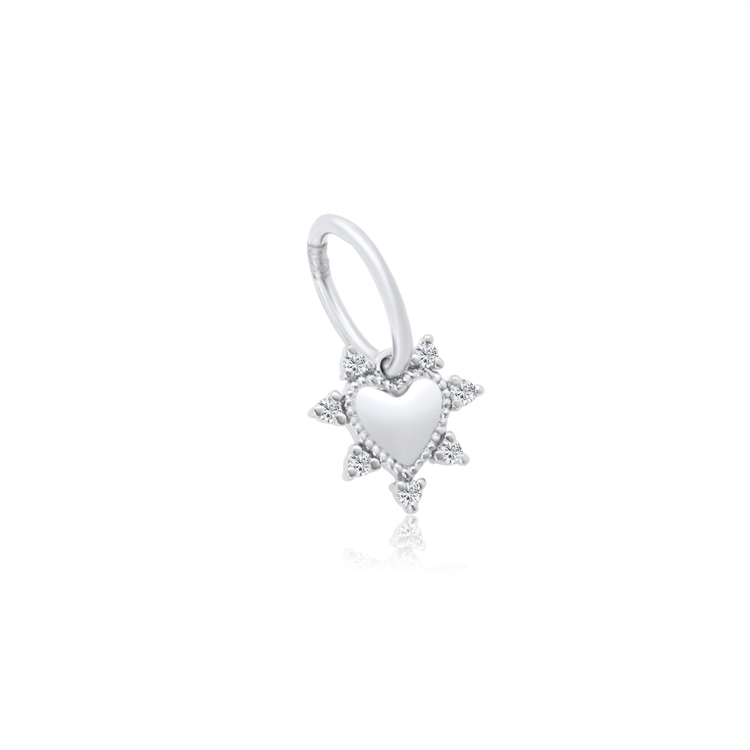 Studded Heart Charm