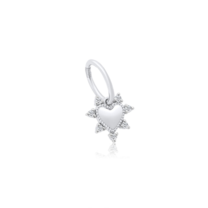 Studded Heart Charm