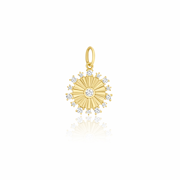 Diamond Studded Medallion Charm