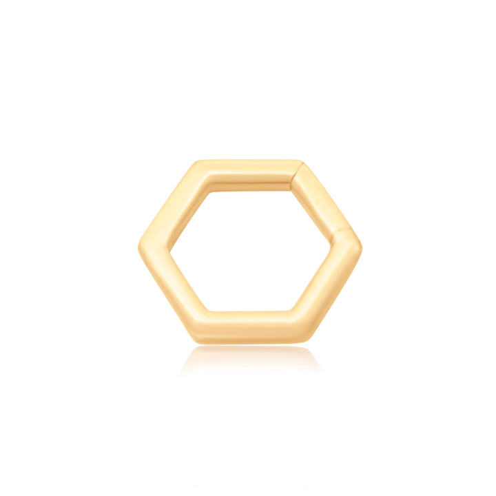 Gold Hexagon Charm Connector