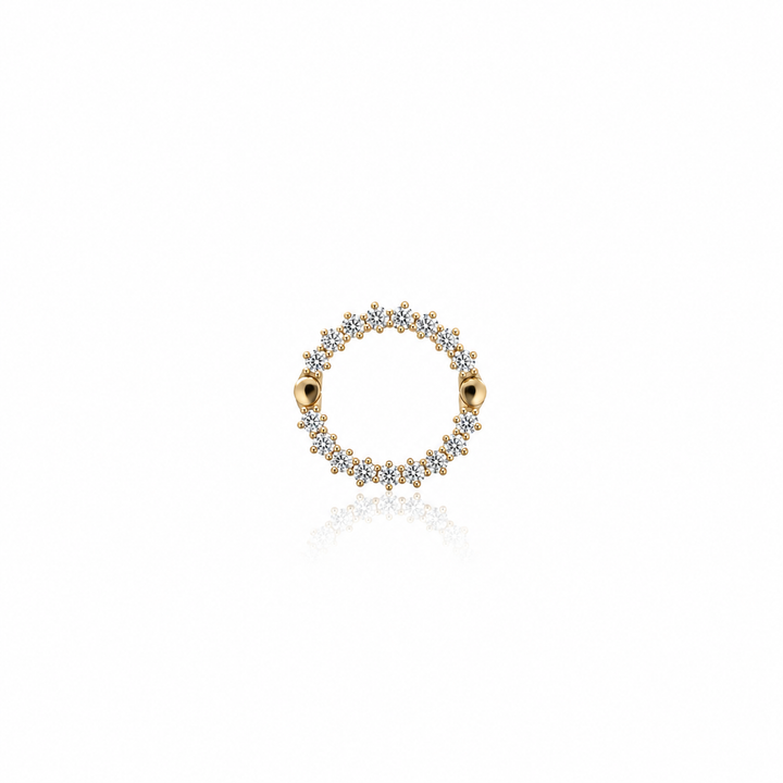 Shared-Prong Diamond Charm Connector