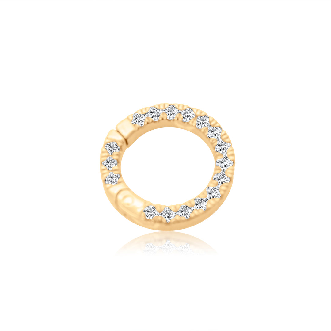 Round Double-sided Diamond Charm Connector