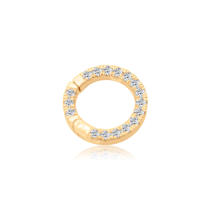 Round Double-sided Diamond Charm Connector