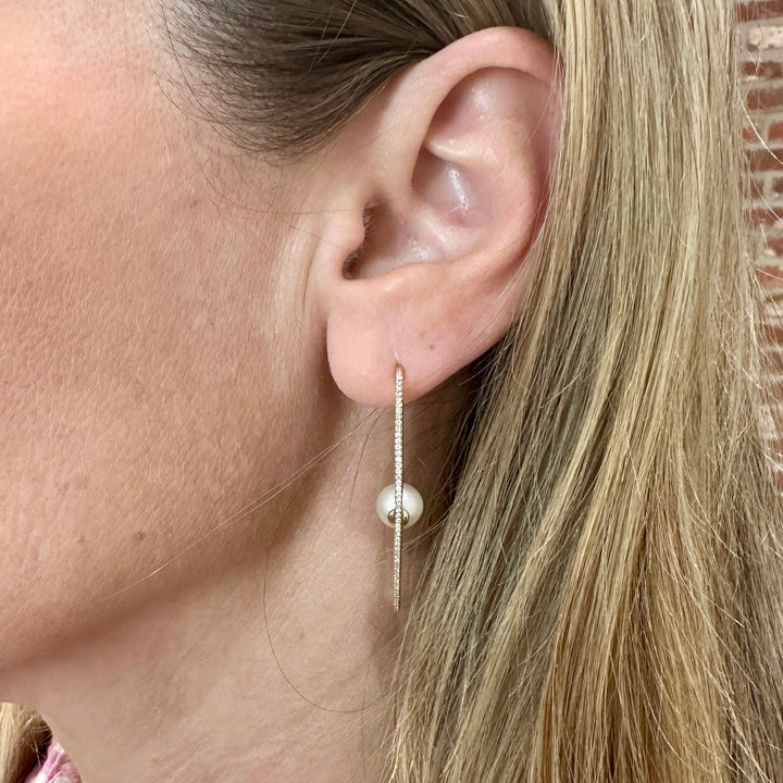 Diamond Pearl Keesha Earrings