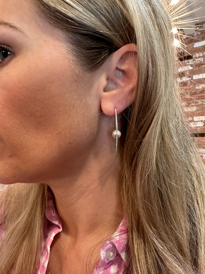 Diamond Pearl Keesha Earrings