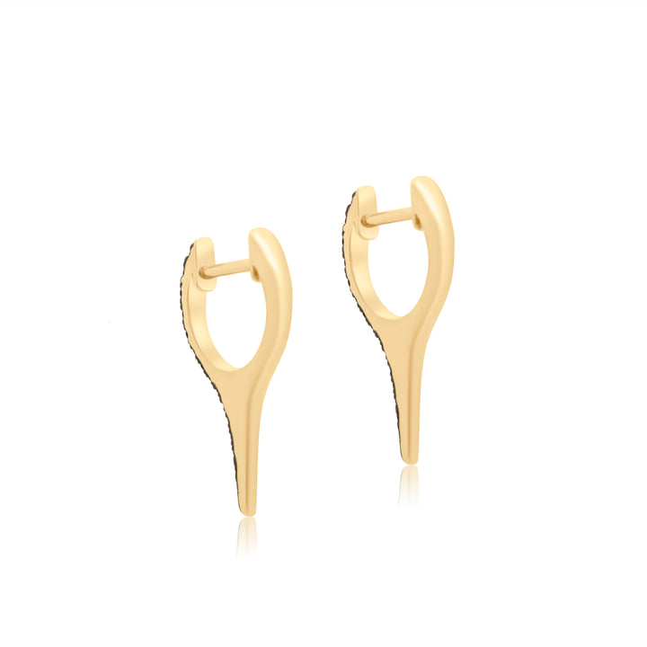 Dripping Black Diamond Spike Huggies