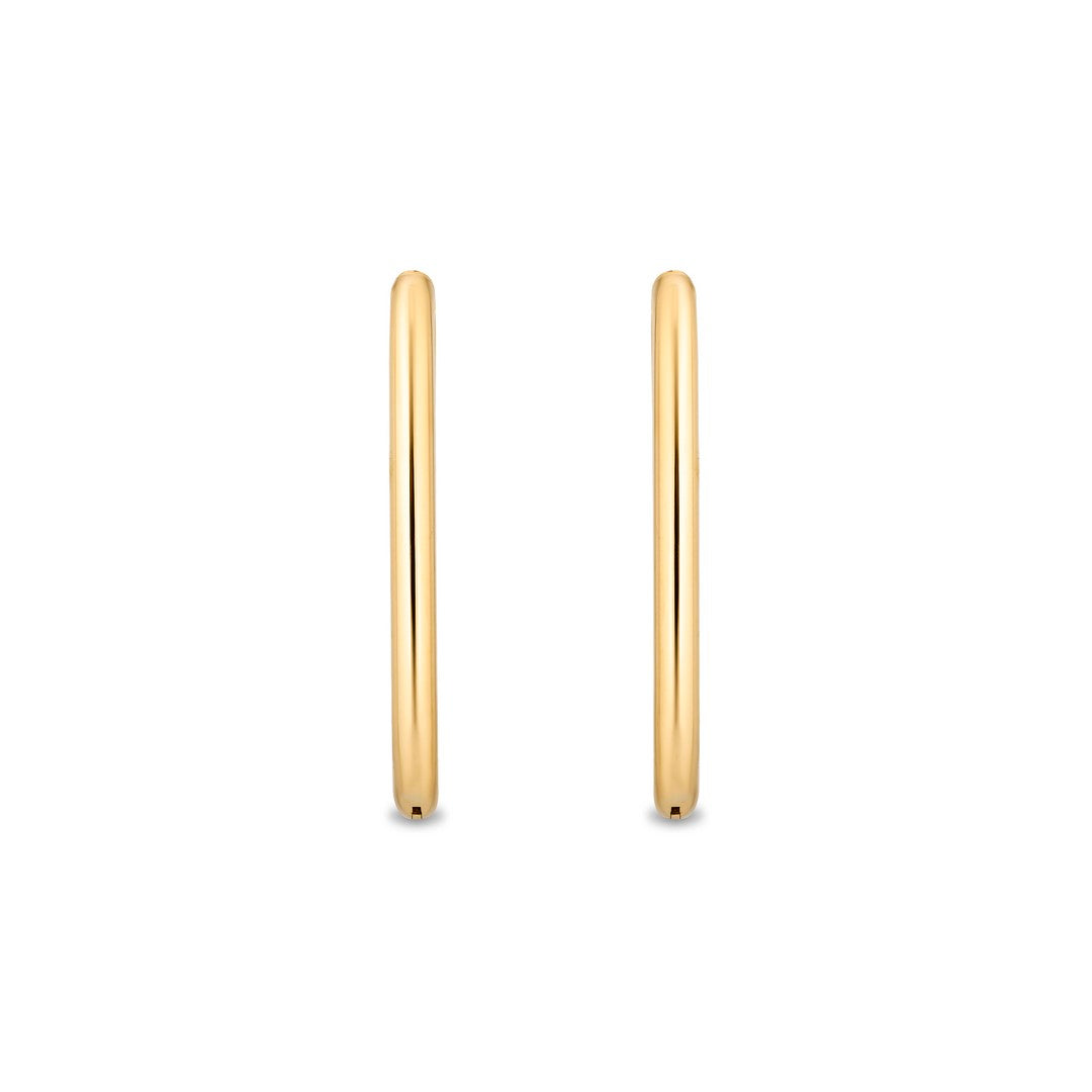 Bold Gold Oval Hoops