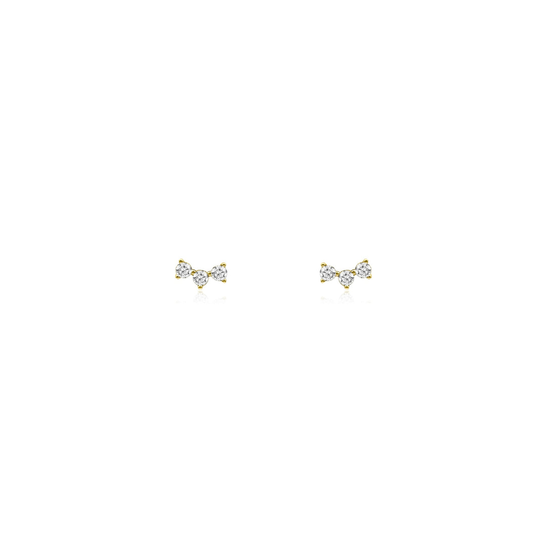 Diamond Trio Studs