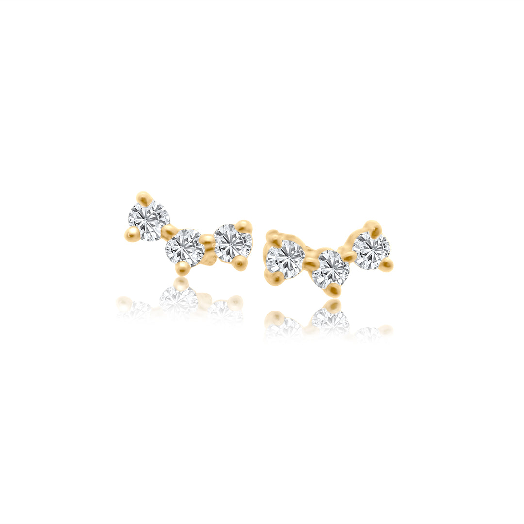 Diamond Trio Studs