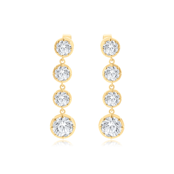 Georgian Topaz Drop Earrings