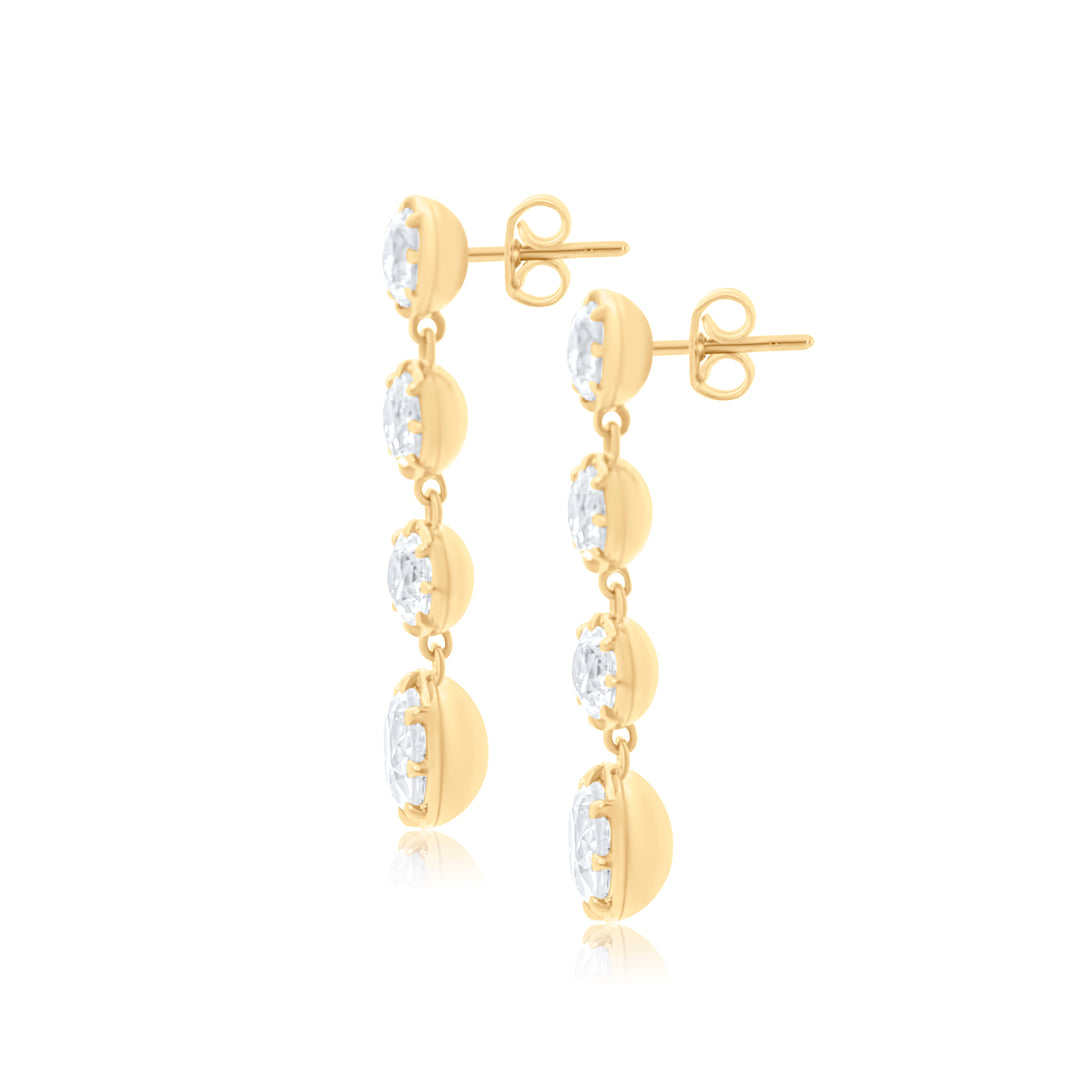 Georgian Topaz Drop Earrings