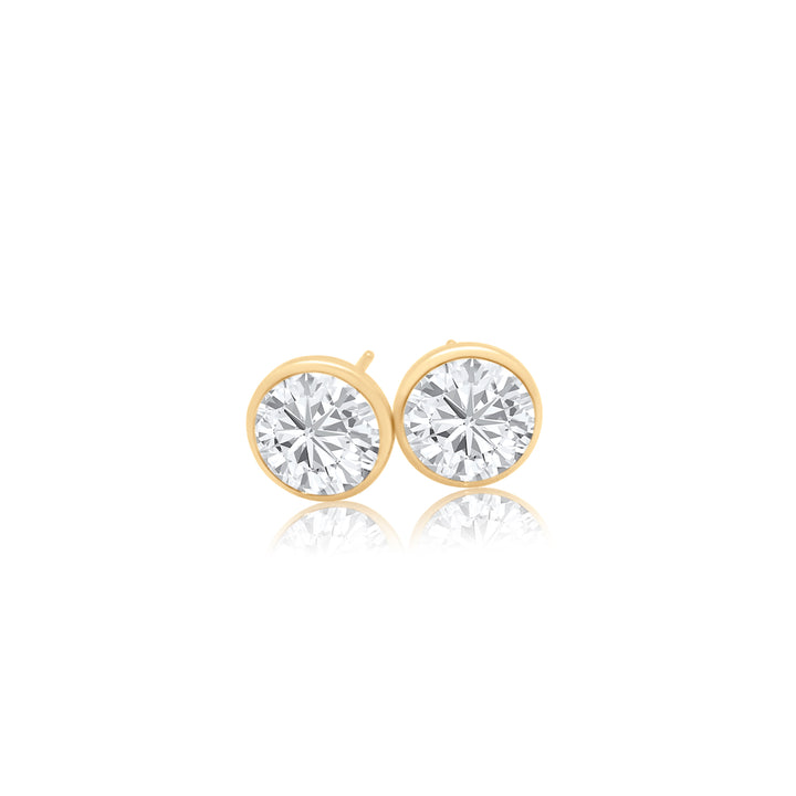 Martini Bezel Diamond Studs