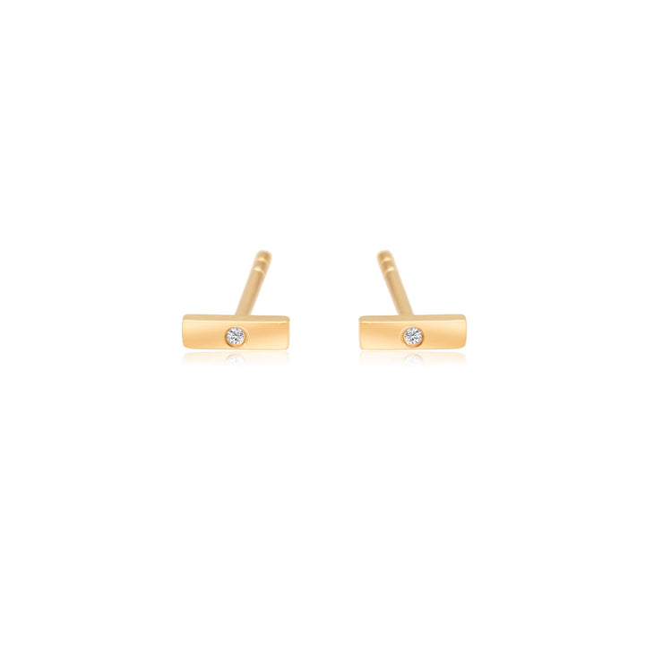 Mini Diamond Bar Studs