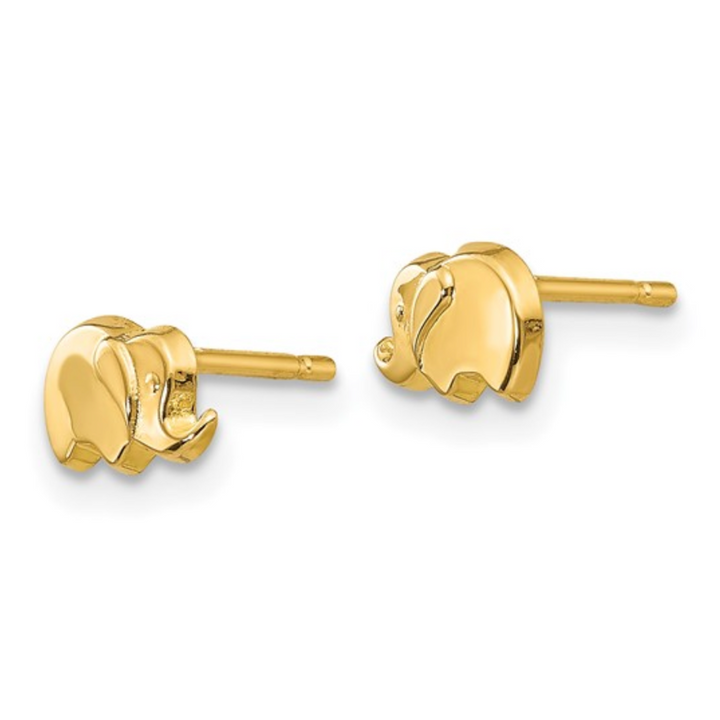 Mini Gold Elephant Studs