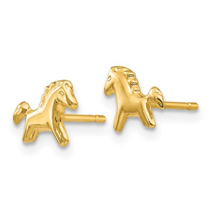 Mini Gold Pony Studs