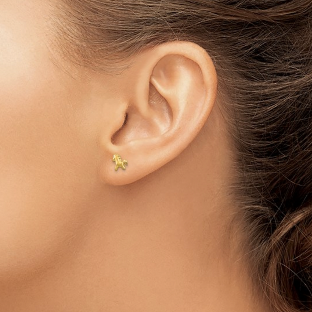 Mini Gold Pony Studs