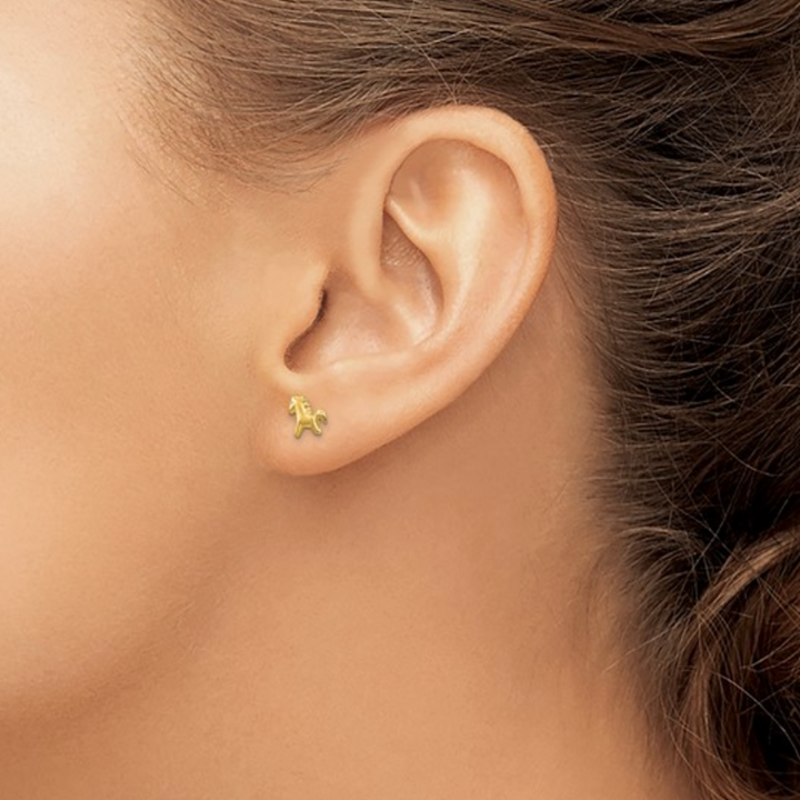 Mini Gold Pony Studs