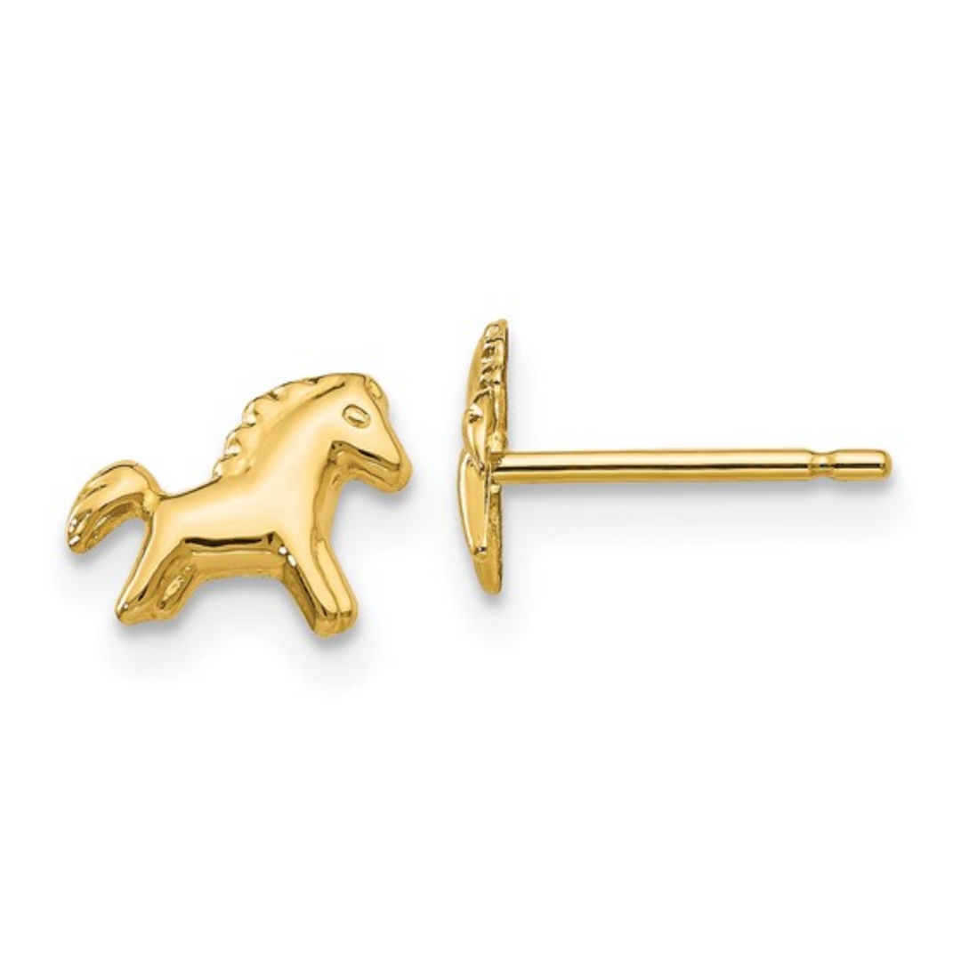 Mini Gold Pony Studs