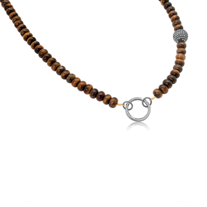 Round Double-sided Diamond Charm Connector