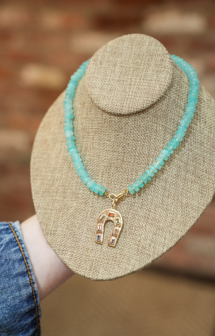 Amazonite Chunky Gemstone Necklace